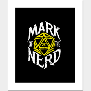 Mark of the Nerd D20 Dice Posters and Art